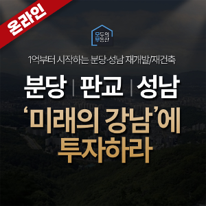 [온라인] 분당·판교·성남 &#039;미래의 강남&#039;에 투자하라